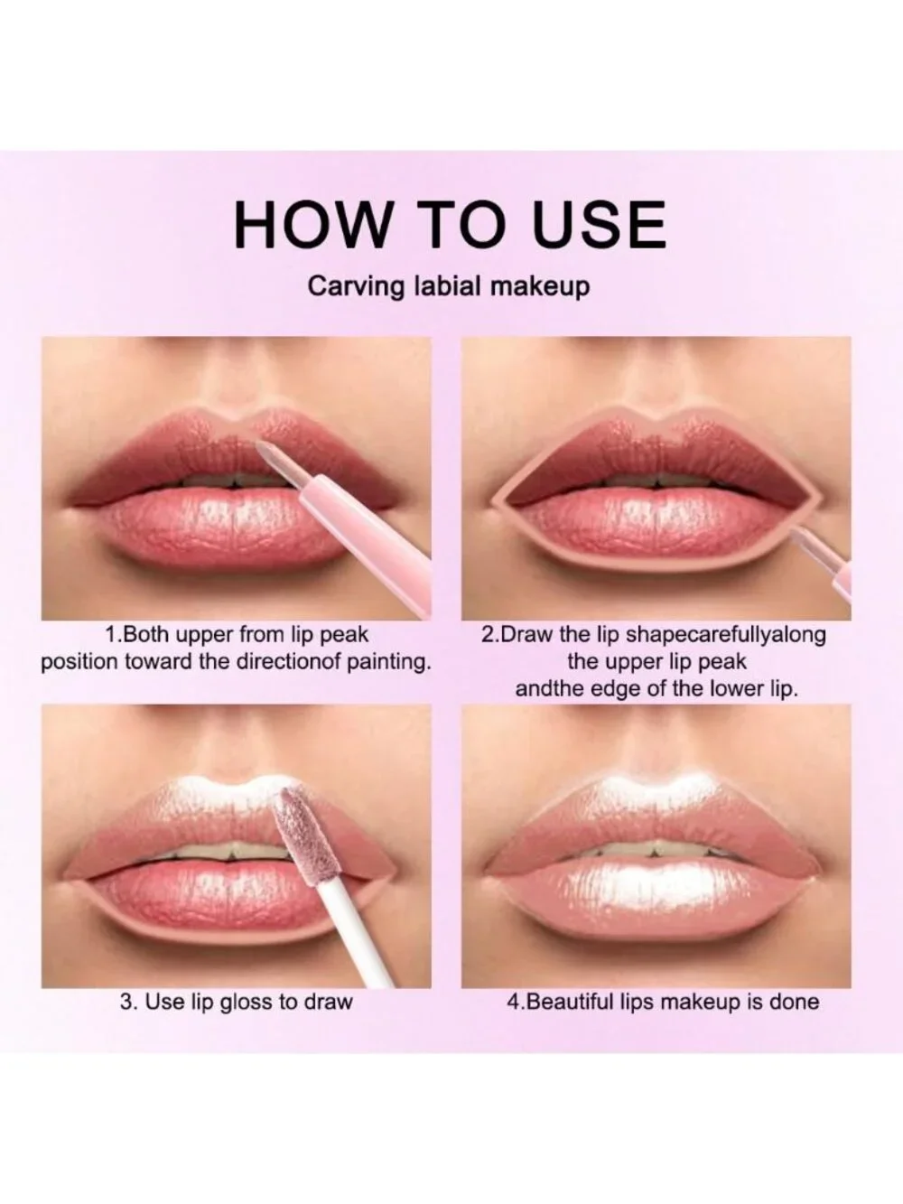 Womens 05# Champagne Gold-Metallic Glitter Liquid Lipstick lippies Lip Gloss